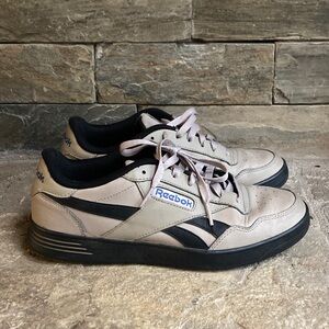 Black and Beige Reebok Sneakers